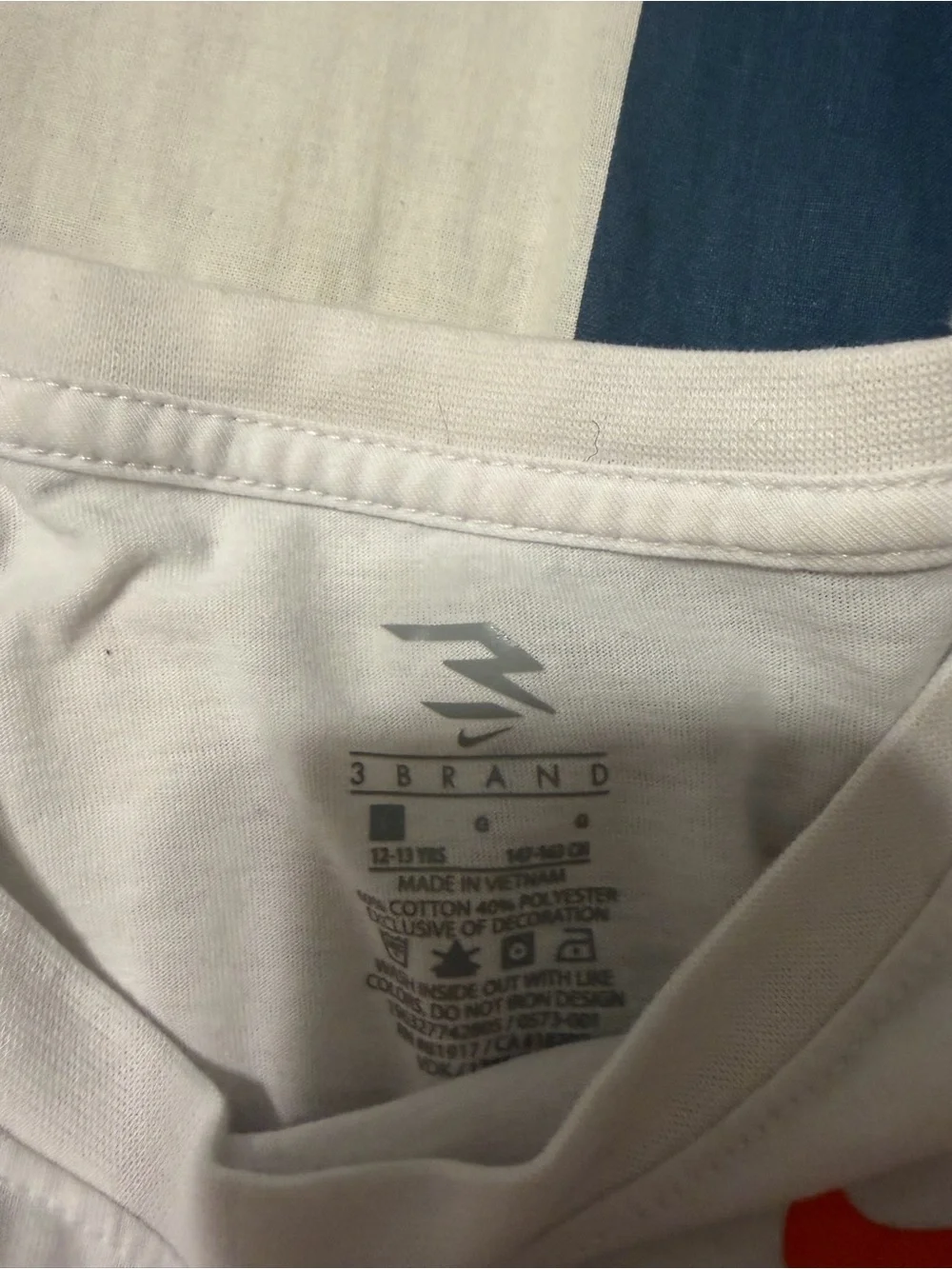 Nike White Long Sleeve Tee with Subtle Printed Logo